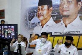 Paslon tunggal Bupati dan Wabup Gowa paparkan visi misi secara virtual