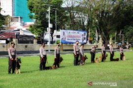 Kapolda minta kemampuan anjing pelacak ditingkatkan