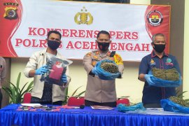 Polisi amankan tersangka pemilik 4,4 kilo gram ganja dan dua paket sabu di Aceh Tengah
