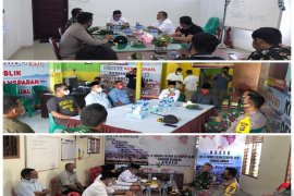 Kapolres Sibolga bersama Dandim 0211/TT sosialisasikan protokol kesehatan kepada paslon wali kota
