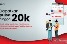 Bank Nagari sediakan bonus paket telkomsel
