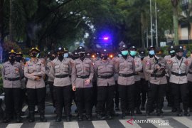 Pengamanan Aksi Mahasiswa Di Banjarmasin
