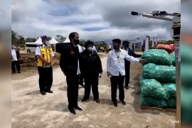 Jokowi tinjau pembangunan kawasan lumbung pangan&nbsp;di Sumatera Utara