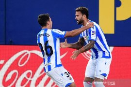 Liga Spanyol, dwigol Willian Jose antar Sociedad kembali ke puncak Liga Spanyol
