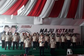 Relawan Machfud-Mujiaman deklrasi lawan kecurangan di Pilkada Surabaya 2020