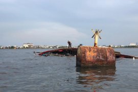 KM Mina Rejeki tenggelam akibatkan seorang ABK hilang di pelabuhan Muara Angke