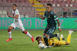 Kualifikasi Piala Dunia, Argentina kalahkan Peru dua gol tanpa balas