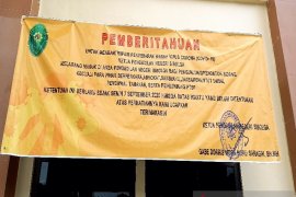 Penerapan prokes di PN Sibolga cukup ketat, wartawan yang meliput juga dibatasi