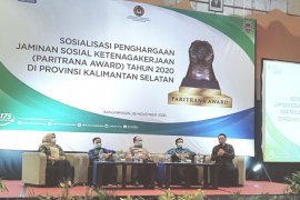 BPJS Ketenagakerjaan Banjarmasin beri semangat Pemprov Kalsel raih Paritrana Award