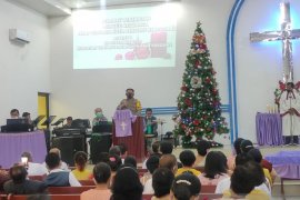 Wakapolres imbau jemaat HKBP Sibolga untuk selalu patuh prokes