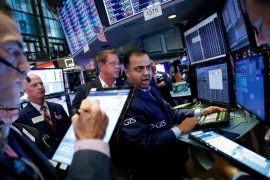 Wall Street capai level tertinggi dipicu stimulus fiskal baru