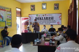 Masyarakat dua kecamatan di Meranti deklarasikan tolak politik uang