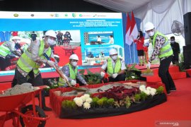 Groundbreaking sarana dan fasilitas bunker penunjang bahan bakar minyak (BBM) dan jalur pipa gas