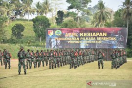 Korem 133 gelar apel kesiapan pengamanan Pilkada Gorontalo