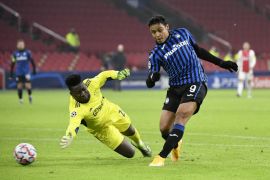 Kalahkan 10 pemain Ajax,  Atalanta ke babak 16 besar Liga Champions