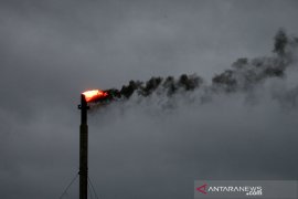 Harga minyak naik tipis ditopang persediaan AS menurun