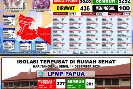 Kabar baik, warga sembuh dari COVID-19 di Kota Jayapura bertambah 28 orang