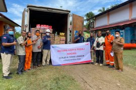 Satgas PT PIM distribusikan bantuan kepada korban banjir di Aceh Utara