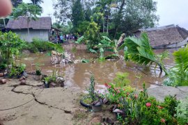 Dua rumah di Tempuling Inhil hanyut ke sungai