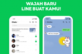 LINE  berdesain baru setelah hampir 10 tahun dirilis