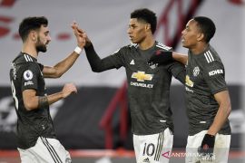 MU lanjutkan tren menang tandang saat bekuk Sheffield United