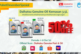 Daihatus menghadirkan kemasan baru DGO 3,5 liter