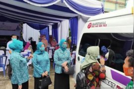 240 orang ikut tes cepat dan tes usap TP PKK Kubu Raya