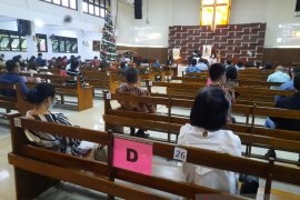 Gereja di Batam terapkan protokol kesehatan saat ibadah malam Natal