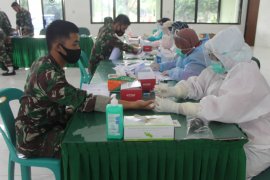 108 personel Kodim 0303/Bengkalis di Rapid Test