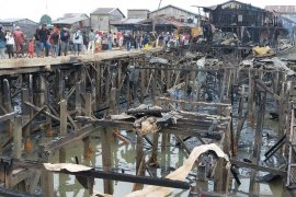 Bertengkar dengan istri bakar rumah, 60 keluarga kehilangan tempat tinggal