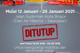 Pemkot Bogor tutup Jalan Sudirman setiap pukul 19.00-05.00 WIB mulai 12 Januari