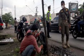 Puluhan pelanggar masker di Solo terjaring tim gabungan