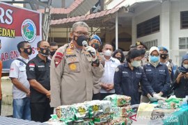Polrestabes Kota Medan tembak mati bandar narkoba asal Surabaya