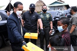 Jokowi visits several locations in flood-impacted South Kalimantan