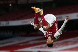 Dua gol Aubameyang membawa Arsenal tundukkan Newcastle