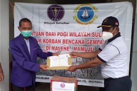 PDGI Sulselbar salurkan bantuan untuk korban gempa di Sulbar