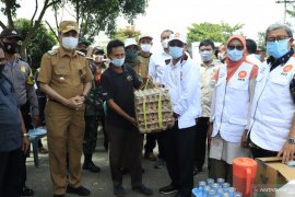 Wali Kota terima kunjungan anggota DPR RI di pengungsian