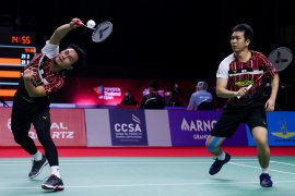 Ganda putra Ahsan/Hendra mantap melangkah ke perempat final Thailand Open II