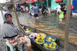 Harga sayur melambung di tengah suasana banjir