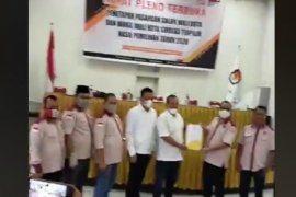 KPU Sibolga tetapkan pasangan  Jamal-Pantas sebagai wali kota dan wakil wali kota terpilih