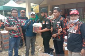 Pemuda Pancasila Kaltim bantu korban Banjir HST Kalsel