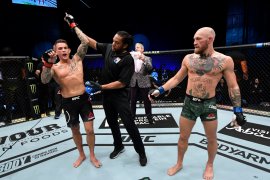Dustin Poirier KO Conor McGregor saat laga UFC