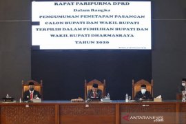 DPRD Dharmasraya umumkan penetapan bupati-wakil bupati terpilih