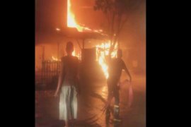 Satu unit ruko terbakar di Sibolga dini hari tadi