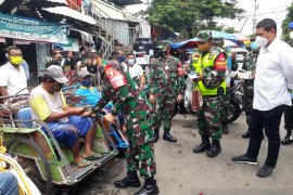 Danrem pantau penerapan protokol kesehatan di Kota Kediri