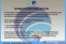 Akibat kabel putus Anambas kehilangan jaringan internet