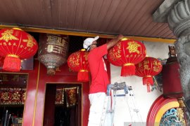 Kelenteng di Kediri tiadakan perayaan Tahun Baru Imlek