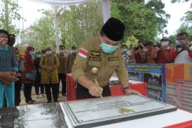 Bupati Merangin resmikan Taman Geopark di desa wisata Air Batu