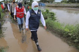 Tinjau banjir Jombang, Gubernur ajak masyarakat tidak buang sampah ke sungai