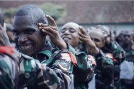 Seribu calon bintara asli Papua "digembleng"